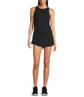 Under Armour Solid Knit High Neck Sleeveless Motion Tank Top