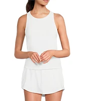 Under Armour Solid Knit High Neck Sleeveless Motion Tank Top