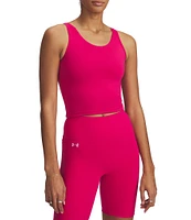 Under Armour Solid Knit Scoop Neck Sleeveless Fitted Motion Tank Top