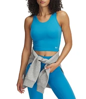 Under Armour Solid Knit Scoop Neck Sleeveless Fitted Motion Tank Top