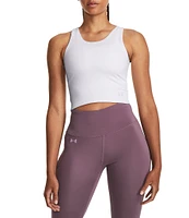 Under Armour Solid Knit Scoop Neck Sleeveless Fitted Motion Tank Top