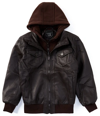 Urban Republic Big Boys 8-20 Heavy Weight Coated Bomber Jacket