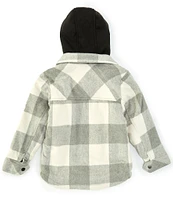 Urban Republic Big Boys 8-20 Midweight Grey & White Buff Checked Jacket