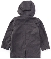 Urban Republic Big Boys 8-20 Textured Soft Shell Longline Trench Jacket