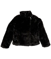 Urban Republic Big Girls 7-16 Long Sleeve Fur Coat