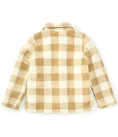 Urban Republic Big Girls 7-16 Long Sleeve Plaid Sherpa Jacket