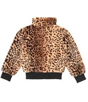 Urban Republic Little Girls 2T-6X Jaguar-Printed Faux-Fur Bomber Jacket