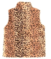 Urban Republic Little Girls 2T-6X Sleeveless Jaguar-Printed Faux-Fur Vest