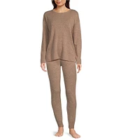 VAN WINKLE & CO. Long Sleeve Crew Neck Coordinating Cashmere Lounge Top