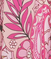 VAN WINKLE & CO. Plus Size Paisley Animal Print Woven Satin V-Neck Sleeveless Maxi Chemise