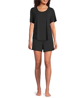 VAN WINKLE & CO. Solid Knit Coordinating Sleep Shorts