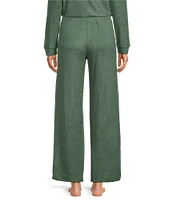 Van Winkle & Co. Solid Ribbed Knit Wide Leg Coordinating Sleep Pant