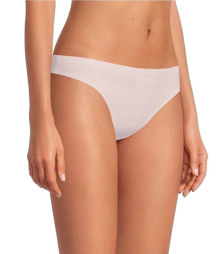 VAN WINKLE & CO. Stretch Microfiber Bonded Mid Rise Thong Panty