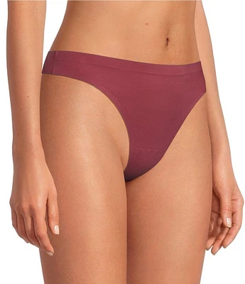 Van Winkle & Co. Stretch Microfiber Bonded Mid Rise Thong Panty