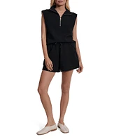 Varley Atrium Double Soft High Rise Drawstring Tie Waist Pull-On Shorts