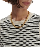 Varley Knowles Crew Neck Sleeveless Textured Knit Vest