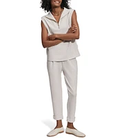 Varley Magnolia 2.0 Half-Zip Mock Neck Sleeveless Tank