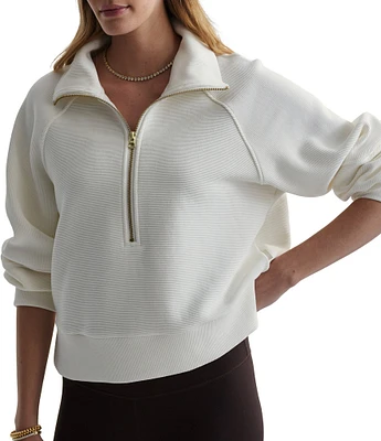 Varley Milano Mock Neck Long Sleeve Half Zip Pullover
