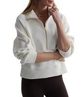 Varley Milano Mock Neck Long Sleeve Half Zip Pullover