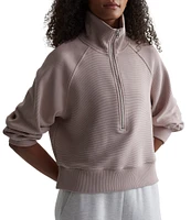Varley Milano Mock Neck Long Sleeve Half Zip Pullover