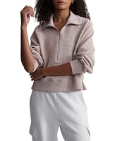 Varley Milano Mock Neck Long Sleeve Half Zip Pullover