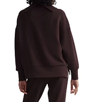 Varley Priya DoubleSoft® Mock Cowl Neck Long Sleeve Longline Sweatshirt