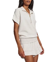 Varley Ritchie Half Zip Short Sleeve Sweatshirt