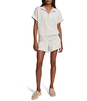 Varley Ritchie Half Zip Short Sleeve Sweatshirt