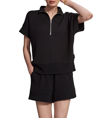 Varley Ritchie Half Zip Short Sleeve Sweatshirt