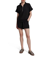 Varley Ritchie Half Zip Short Sleeve Sweatshirt