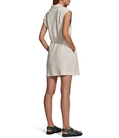 Varley Rosannah Foldable High Neck Sleeveless Zip Front Dress