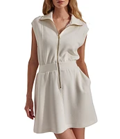 Varley Rosannah Foldable High Neck Sleeveless Zip Front Dress