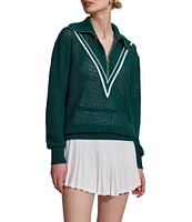 Varley Savannah Knit Zip Front Pullover