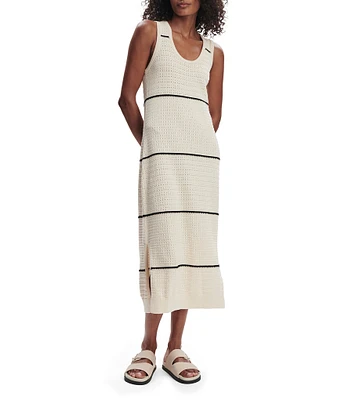 Varley Scott Scoop Neck Sleeveless Midi Tank Dress