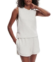 Varley Shea Crew Neck Sleeveless Double Soft Cropped Tank
