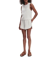 Varley Shea Crew Neck Sleeveless Double Soft Cropped Tank