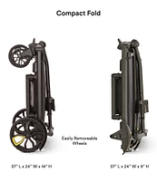 Veer Cruiser City Essentials Bundle (Cruiser City Stroller Wagon, Retractable Canopy, & Rear Storage Basket)