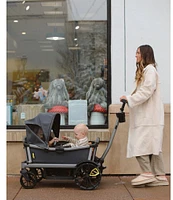 Veer Cruiser City Essentials Bundle (Cruiser City Stroller Wagon, Retractable Canopy, & Rear Storage Basket)