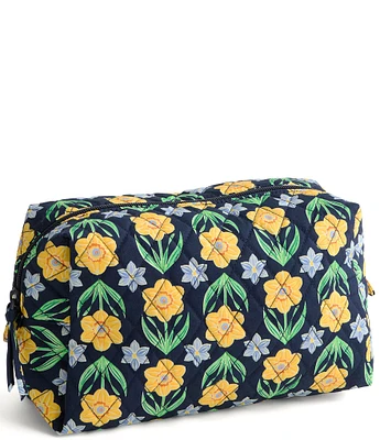 Vera Bradley Daffodils Large Cosmetic Case