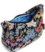 Vera Bradley Daisies Frannie Crescent Crossbody Shoulder Bag