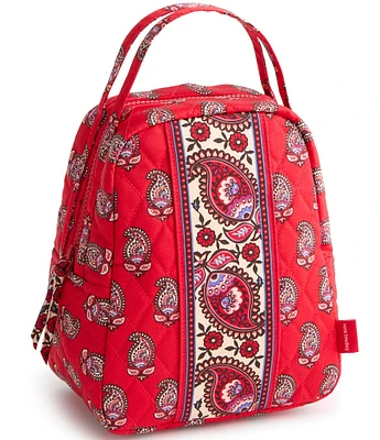 Vera Bradley Flowering Goji Paisley Premium Cotton Lunch Bag