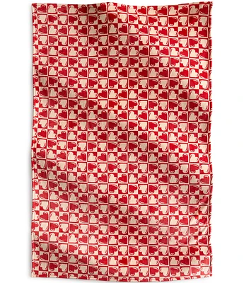 Vera Bradley Graphic Heart Plush Throw Blanket