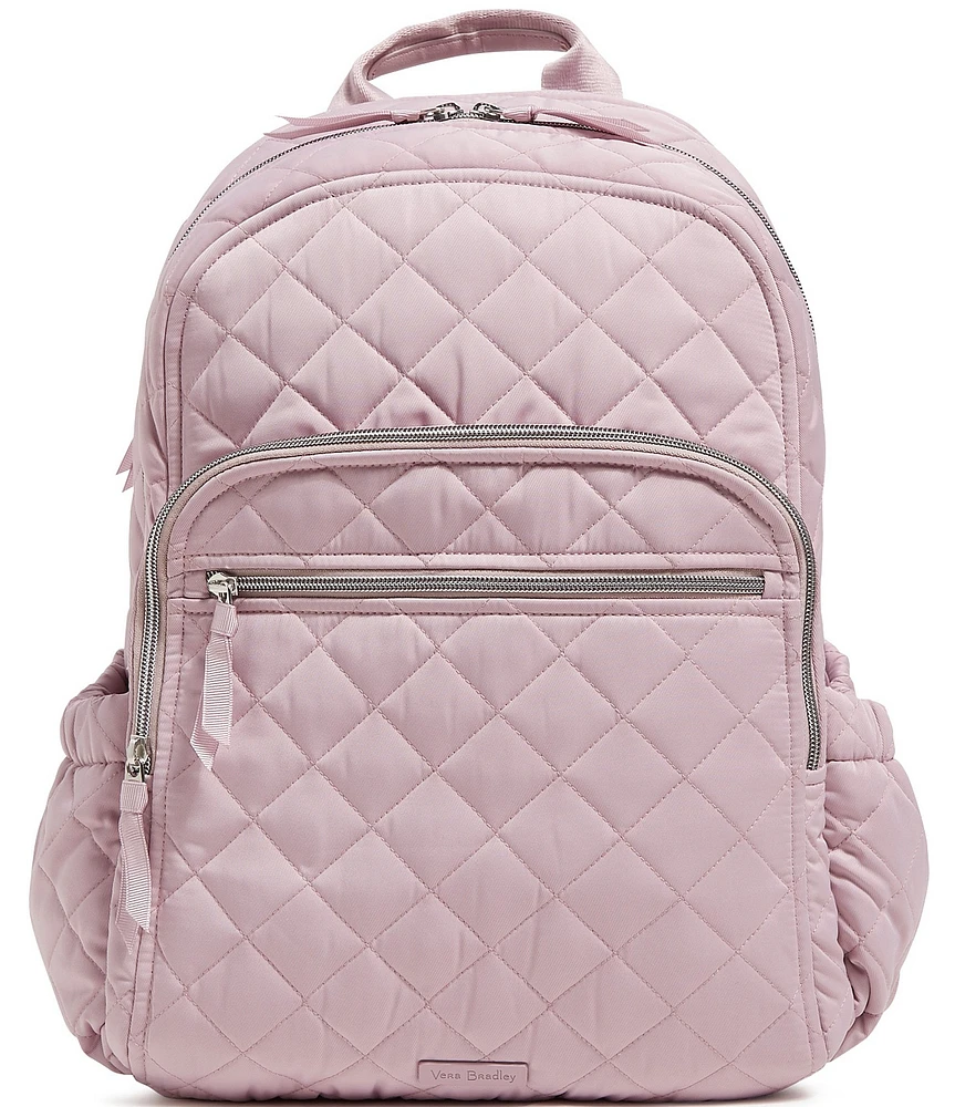 Vera Bradley Hydrangea Pink Performance Twill Collection Campus Backpack