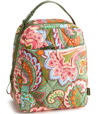 Vera Bradley Large Leaf Me Not Paisley Featherweight Nylon Lunch Bag