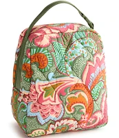 Vera Bradley Large Leaf Me Not Paisley Featherweight Nylon Lunch Bag