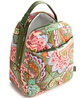 Vera Bradley Large Leaf Me Not Paisley Featherweight Nylon Lunch Bag