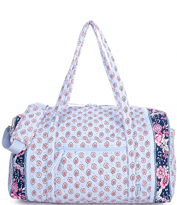 Vera Bradley Magnifique Leaf Quilted Cotton Large Travel Duffle Bag