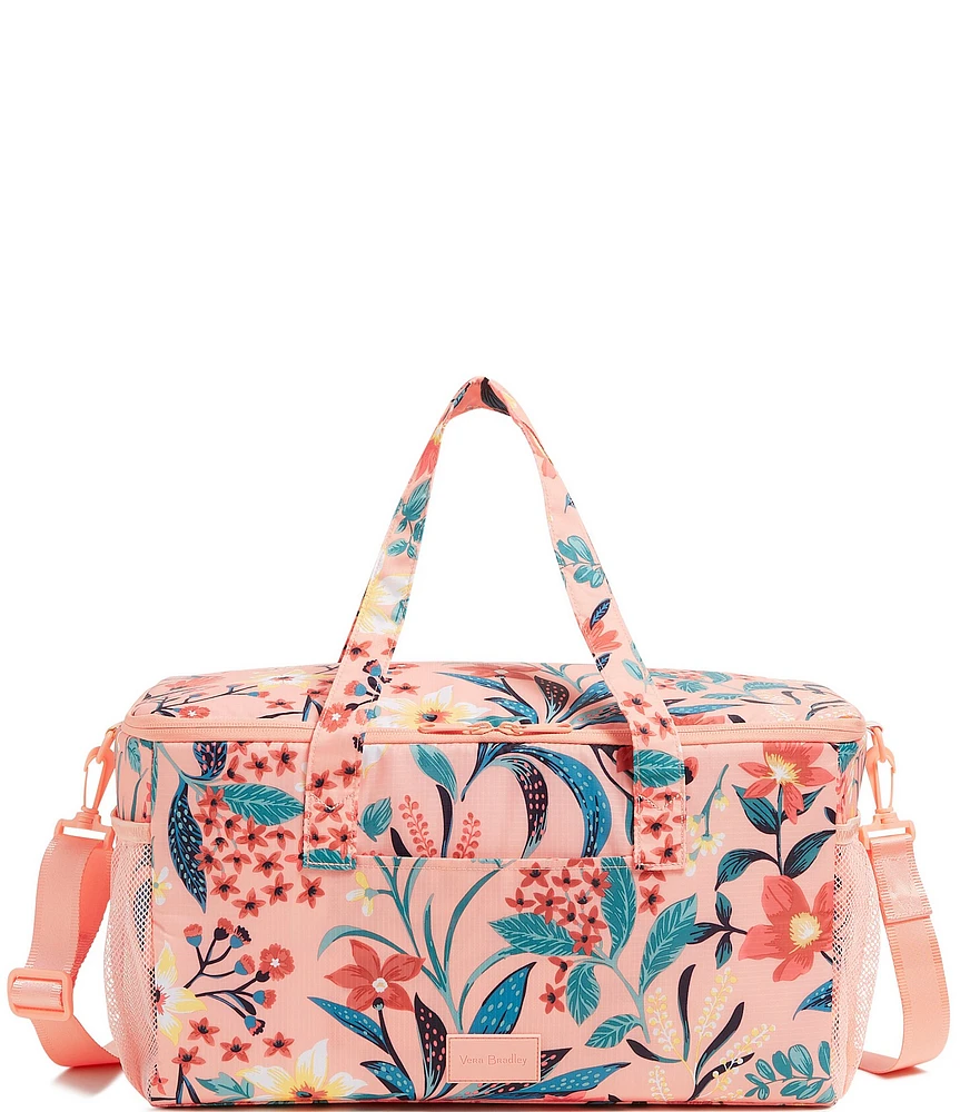 Vera Bradley Paradise Bright Coral Family Cooler