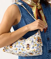 Vera Bradley Roxbury Bee Garden Crescent Shoulder Bag