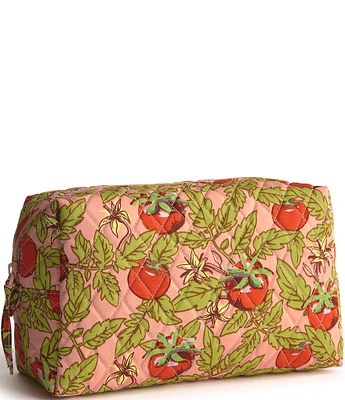 Vera Bradley Tomato Vines Large Cosmetic Case